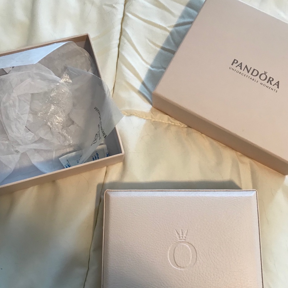 Brand New Large Leather Pandora Jewelry Box